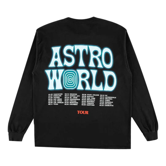 Travis Scott "Astroworld Tour Horse" Long Sleeve Tee (Black)