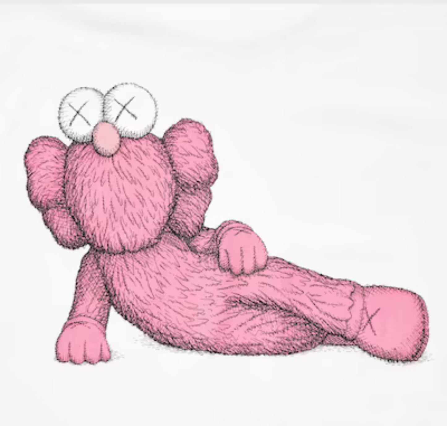 KAWS UT Short-Sleeve Graphic T-Shirt (White/Pink)