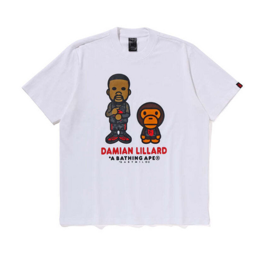 Bape x Adidas "Dame 9" Tee (White)