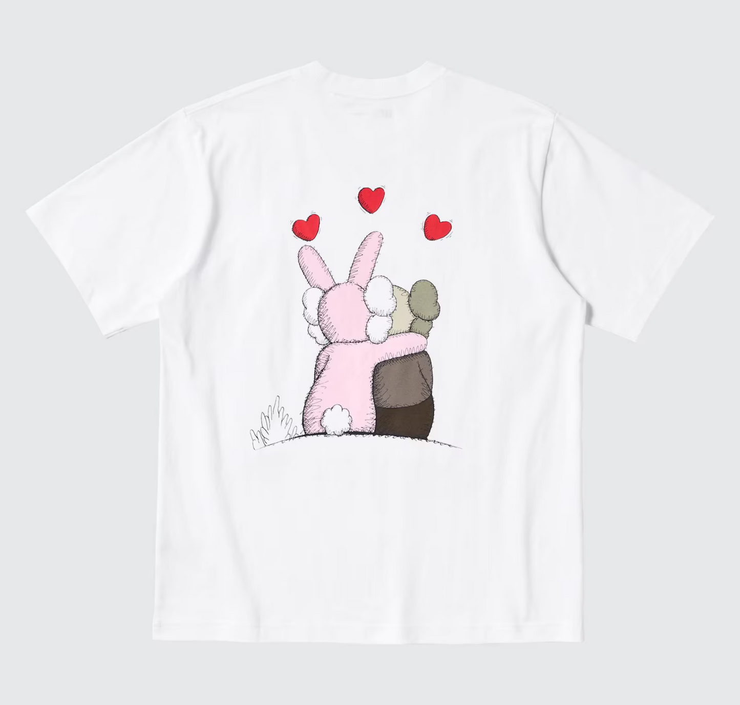 KAWS + Warhol UT Graphic T-Shirt (White/Pink)