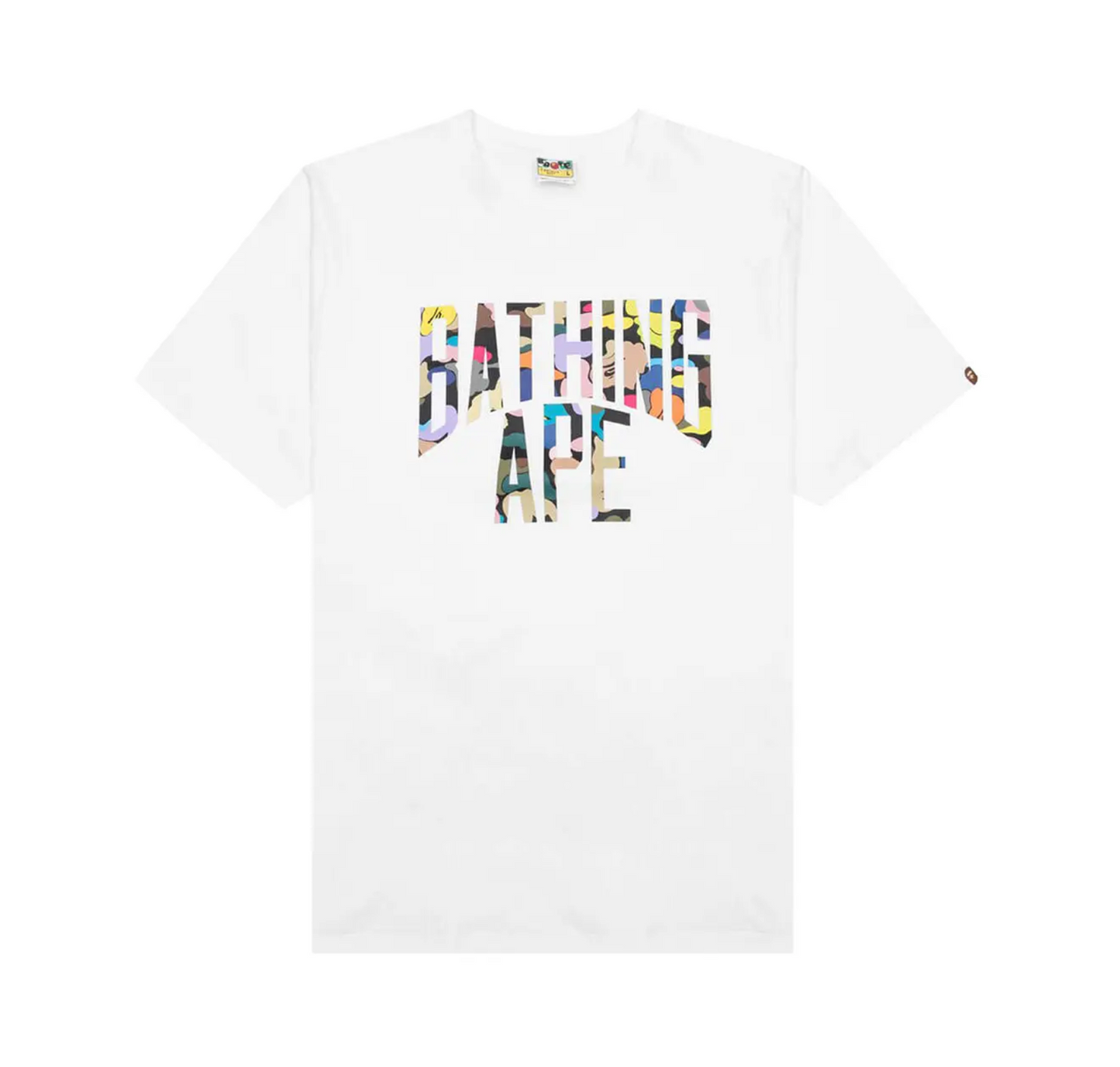 Bape "Multi Camo NYC Logo" Tee (White/Multicolor)