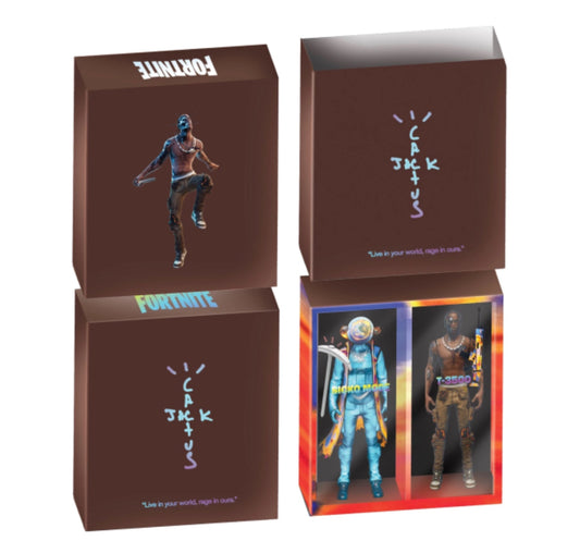 Travis Scott Cactus Jack Fortnite 12" Action Figure Duo Set