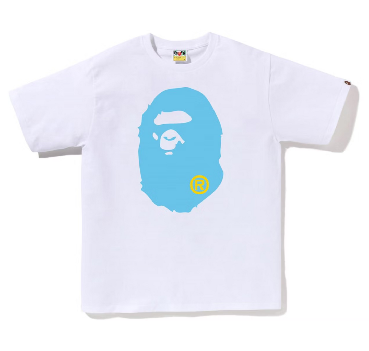 Bape "Colors Big Ape Head" Tee (SS23) (White)