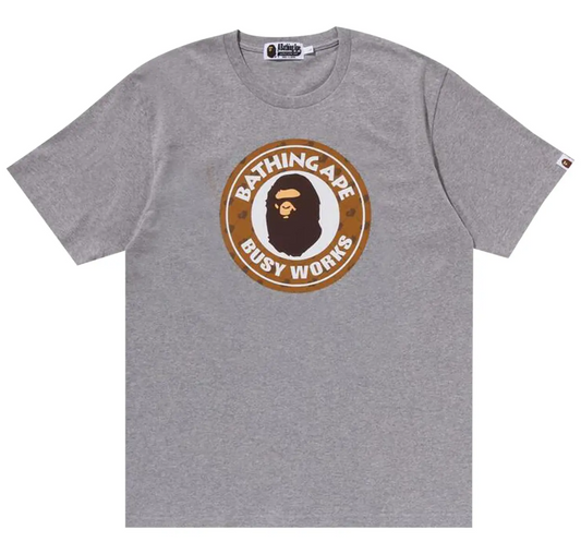 Bape "Cloud Head Monogram Busy Works" Tee (Gray)