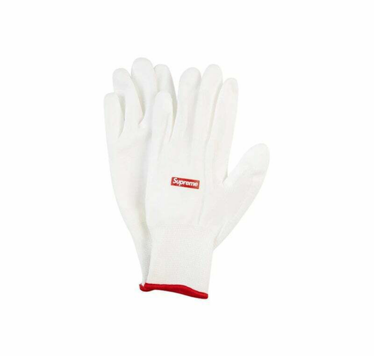 Supreme Box Logo Rubberized Gloves (White)