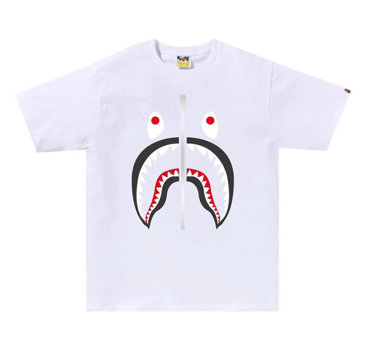 BAPE Shark Tee (SS20) White/Grey