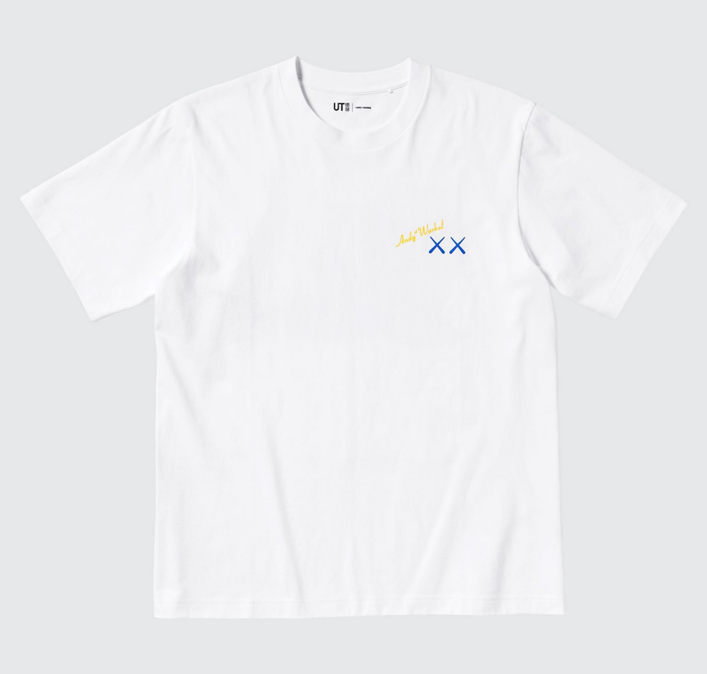 KAWS + Warhol UT Graphic T-Shirt (White/Blue)