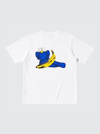 KAWS + Warhol UT Graphic T-Shirt (White/Blue)