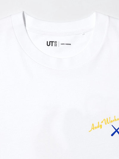 KAWS + Warhol UT Graphic T-Shirt (White/Blue)