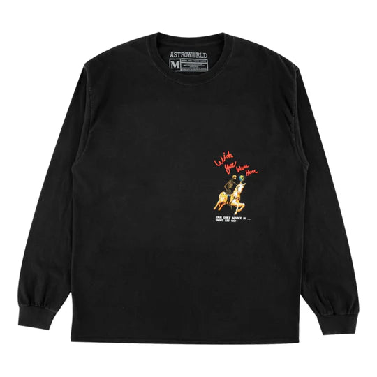 Travis Scott "Astroworld Tour Horse" Long Sleeve Tee (Black)